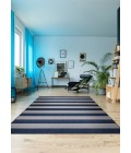 Couristan Afuera Yacht Club 2' x 4' Midnight Blue /Ivory Area Rug