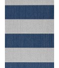 Couristan Afuera Yacht Club 2' x 4' Midnight Blue /Ivory Area Rug