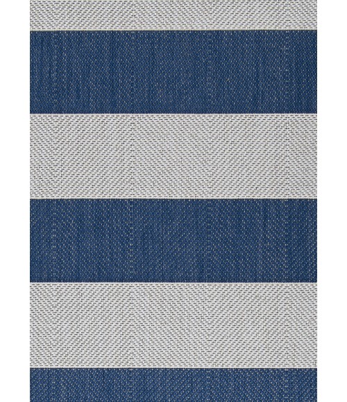 Couristan Afuera Yacht Club Extra Large Midnight Blue /Ivory Area Rug