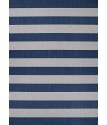 Couristan Afuera Yacht Club 2' x 4' Midnight Blue /Ivory Area Rug
