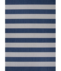 Couristan Afuera Yacht Club Midnghtblu/Ivory Area Rug 5 ft. 3 in. X 7 ft. 6 in. Rectangle