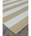 Couristan Afuera Yacht Club 2' x 4' Butterscotch/Ivory Area Rug