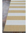 Couristan Afuera Yacht Club 2' x 4' Butterscotch/Ivory Area Rug