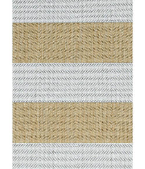 Couristan Afuera Yacht Club 2' x 4' Butterscotch/Ivory Area Rug
