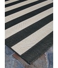 Couristan Afuera Yacht Club Long Runner Onyx/Ivory Area Rug