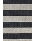 Couristan Afuera Yacht Club Long Runner Onyx/Ivory Area Rug