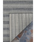 Couristan Afuera Beachcomber 4' x 6' Anthracite /Sand Area Rug