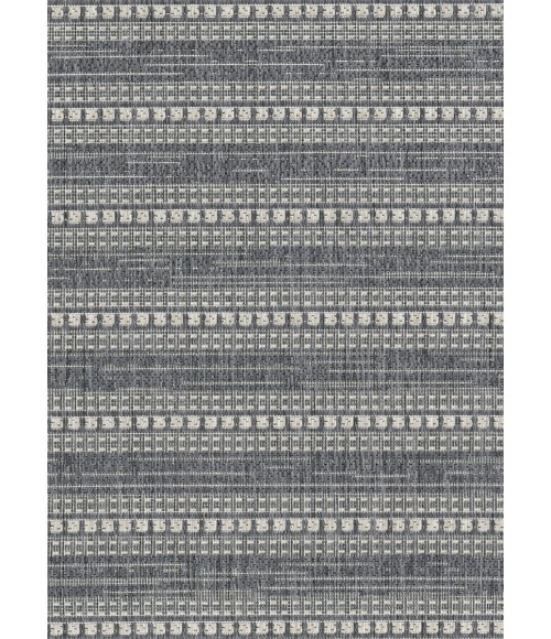 Couristan Afuera Beachcomber 5' x 8' Anthracite /Sand Area Rug