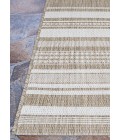 Couristan Recife Gazebo Stripe Long Runner Champ/Taupe Area Rug