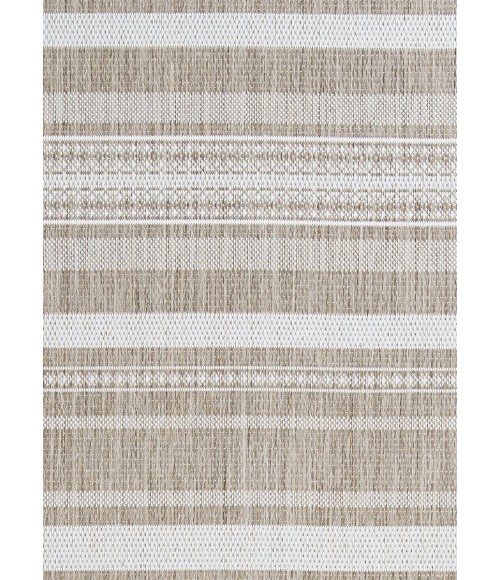 Couristan Recife Gazebo Stripe Long Runner Champ/Taupe Area Rug