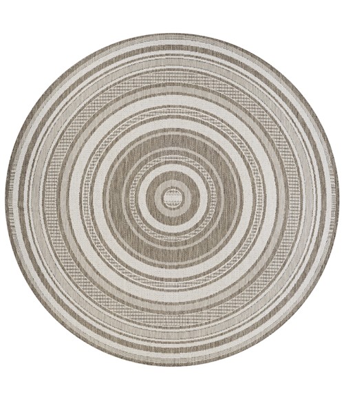 Couristan Recife Gazebo Stripe Long Runner Champ/Taupe Area Rug
