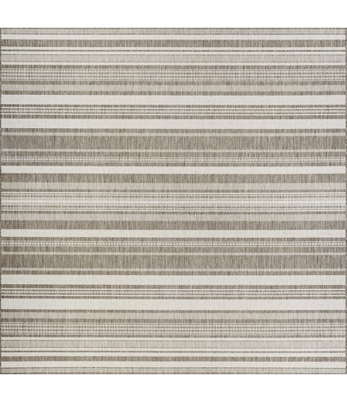 Couristan Recife Gazebo Stripe Long Runner Champ/Taupe Area Rug