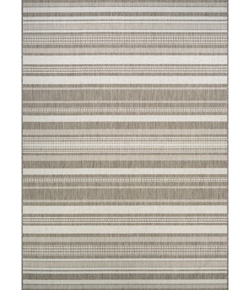Couristan Recife Gazebo Stripe Long Runner Champ/Taupe Area Rug
