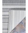 Couristan Recife Gazebo Stripe Extra Large Champ/Grey Area Rug