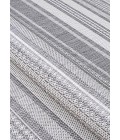 Couristan Recife Gazebo Stripe 9' Round Champ/Grey Area Rug