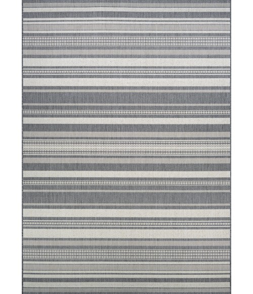 Couristan Recife Gazebo Stripe Extra Large Champ/Grey Area Rug