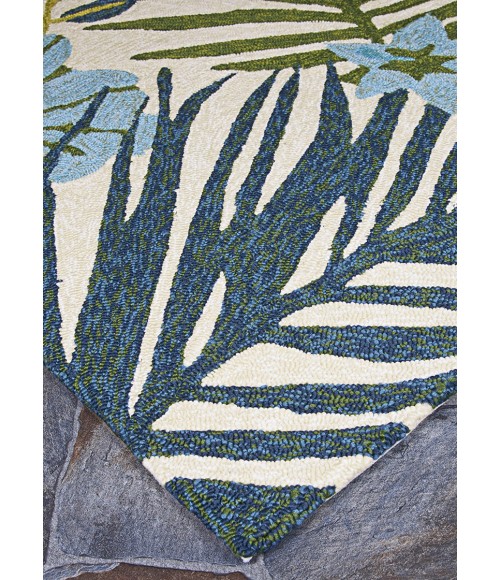 Couristan Covington Summer Laelia 5' x 8' Ivory/Fern Area Rug