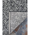 Afuera Area Rug Couristan Afuera Harringbone Path 8' x 11' Onyx/Shell Area Rug