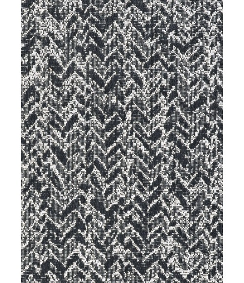 Afuera Area Rug Couristan Afuera Harringbone Path 8' x 11' Onyx/Shell Area Rug