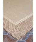 Couristan Recife Stria Texture 6' x 9' Natural/Coffee Area Rug