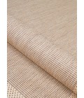 Couristan Recife Stria Texture 6' x 9' Natural/Coffee Area Rug