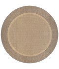 Couristan Recife Stria Texture 4' x 6' Natural/Coffee Area Rug