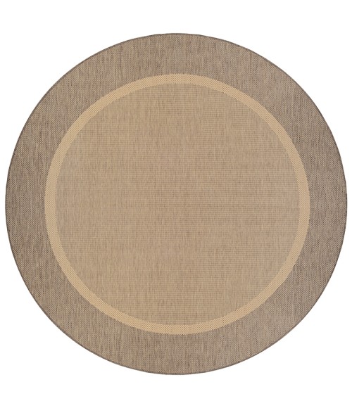 Couristan Recife Stria Texture 4' x 6' Natural/Coffee Area Rug