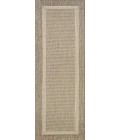 Couristan Recife Stria Texture 4' x 6' Natural/Coffee Area Rug