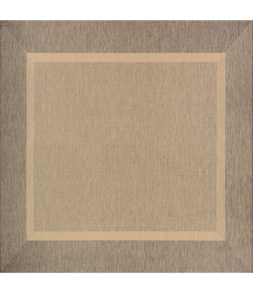 Couristan Recife Stria Texture 4' x 6' Natural/Coffee Area Rug