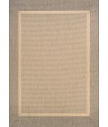 Couristan Recife Stria Texture 6' x 9' Natural/Coffee Area Rug