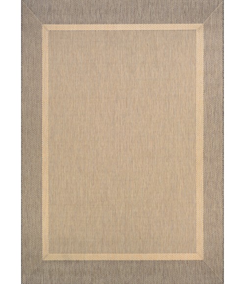 Couristan Recife Stria Texture 6' x 9' Natural/Coffee Area Rug