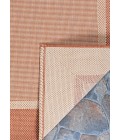 Couristan Recife Stria Texture Extra Large Natural/Terra Cotta Area Rug