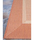 Couristan Recife Stria Texture 6' x 9' Natural/Terra Cotta Area Rug