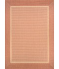 Couristan Recife Stria Texture 6' x 9' Natural/Terra Cotta Area Rug