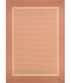 Couristan Recife Stria Texture Nat Terra Cotta Area Rug 7 ft. 6 in. X 7 ft. 6 in. Square