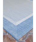 Couristan Recife Stria Texture 8' x 11' Champagne/Blue Area Rug