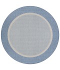 Couristan Recife Stria Texture 2' x 4' Champagne/Blue Area Rug