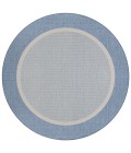 Couristan Recife Stria Texture 8' x 11' Champagne/Blue Area Rug