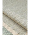 Couristan Recife Stria Texture 2' x 4' Natural/Green Area Rug