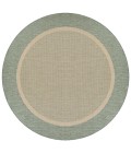 Couristan Recife Stria Texture 2' x 4' Natural/Green Area Rug
