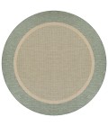 Couristan Recife Stria Texture 5' x 8' Natural/Green Area Rug