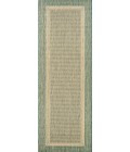 Couristan Recife Stria Texture 2' x 4' Natural/Green Area Rug