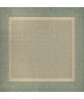 Couristan Recife Stria Texture 2' x 4' Natural/Green Area Rug