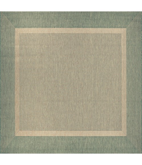 Couristan Recife Stria Texture 2' x 4' Natural/Green Area Rug