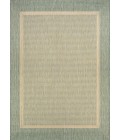 Couristan Recife Stria Texture 2' x 4' Natural/Green Area Rug
