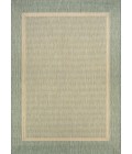 Couristan Recife Stria Texture 5' x 8' Natural/Green Area Rug