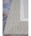 Couristan Recife Stria Texture 9' Round Champagne/Taupe Area Rug