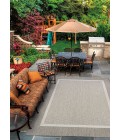 Couristan Recife Stria Texture 9' Round Champagne/Taupe Area Rug