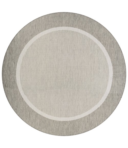 Couristan Recife Stria Texture 6' x 9' Champagne/Taupe Area Rug