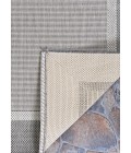 Couristan Recife Stria Texture 9' Round Champagne/Grey Area Rug
